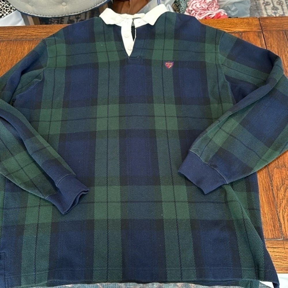 Polo Ralph Lauren long sleeve 100% cotton knit pull over polo shirt
